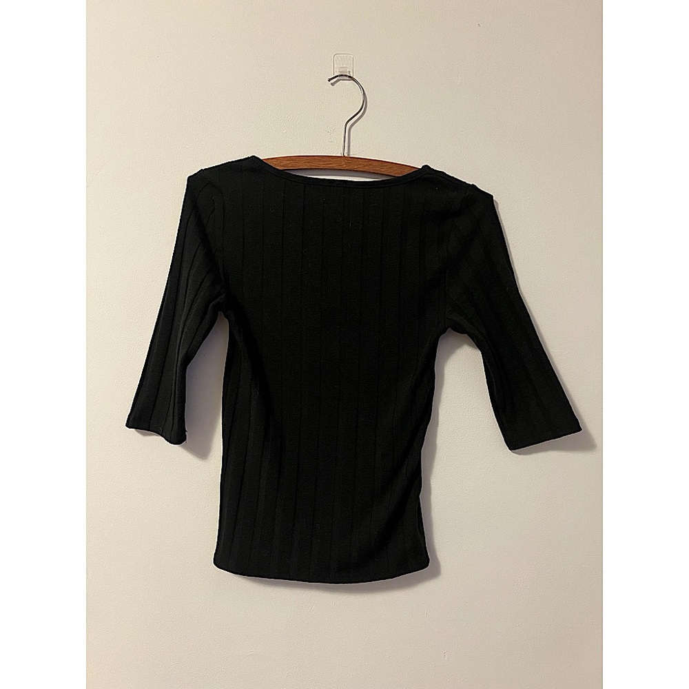 Free People 3/4 Sleeve Top - Picture 3 of 3